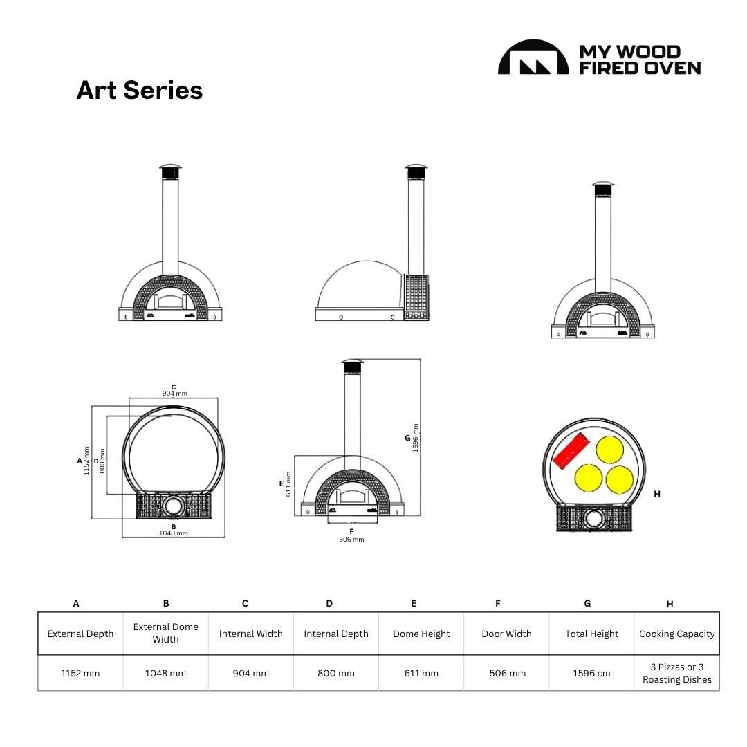 Art Series Custom - Wood Fired Pizza Oven